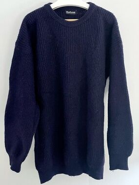 Barbour Tyne Sweater (Navy, Made in Scotland)